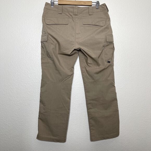 5.11 Tactical Pants Womens Size 10 Utility Ripstop Work Cargo Beige Straight Leg - Picture 16 of 16